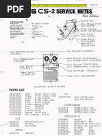 Boss CS-2 Service Notes