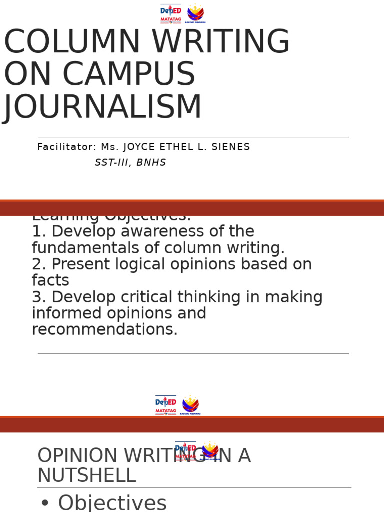 Column Writing Final | PDF