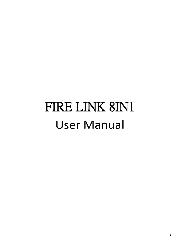 3 - FIRE LINK 8IN1 Manual | PDF