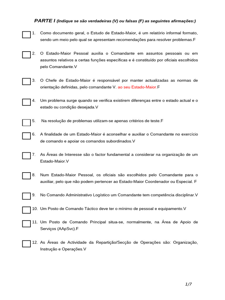 1º Teste TEM | PDF
