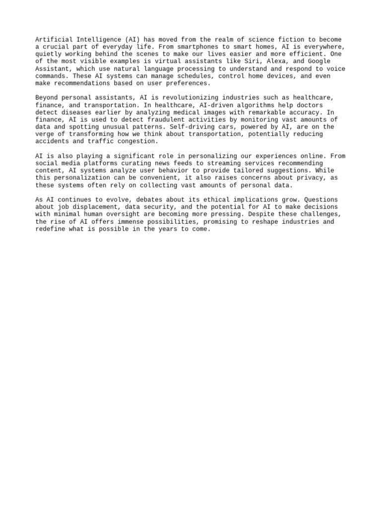 10 USES OF ARTIFICIAL INTELLIGENCE IN DAILY LIFE PDF intelligence overview