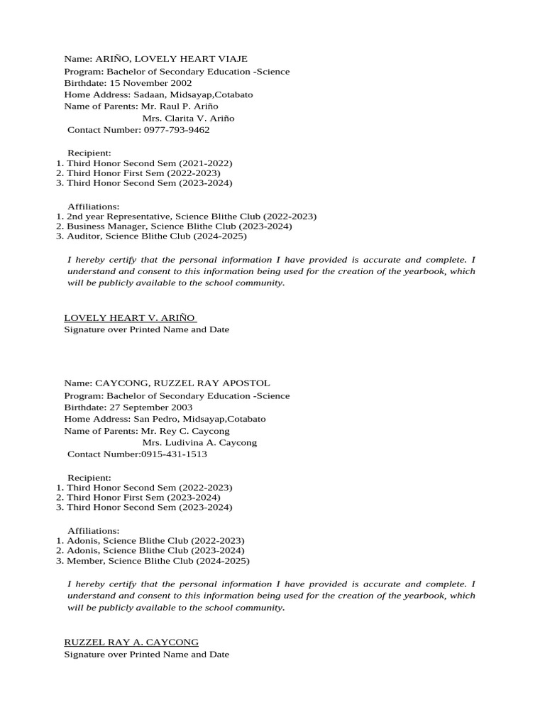 SBC Information Sheets | PDF