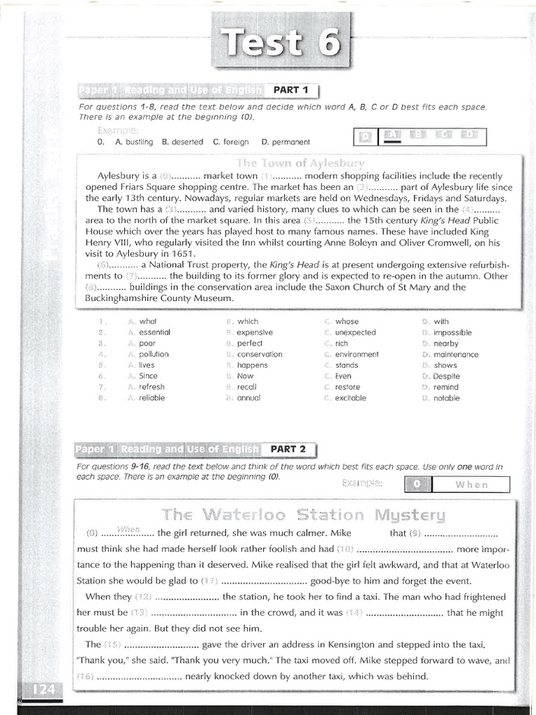 TEST 6 b2 | PDF