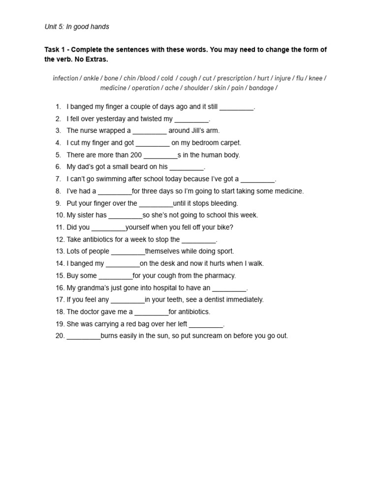 B1 Unit 5 Vocabulary and Phrasal Verbs | PDF