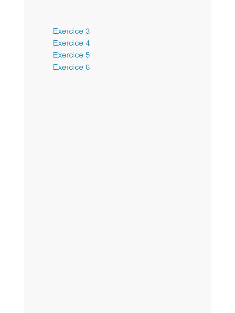 Corrigé Exo CH 4 | PDF