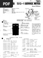 Boss SG-1 Service Notes