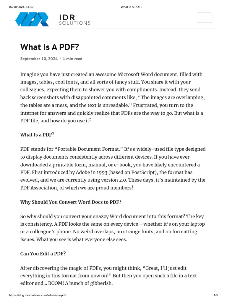 What Is A Pdf Book