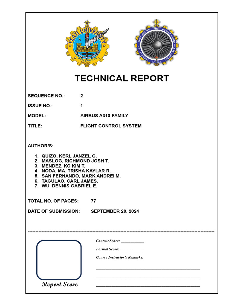 Technical-Report No. 2 Airbus A310 Series | PDF