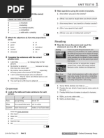 Link VII Unit 1 Test A | PDF | Syntax | Grammar