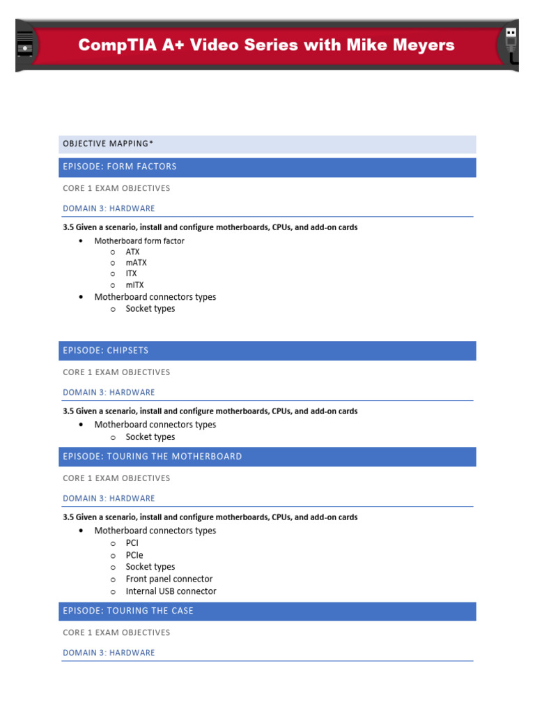 027 06-Objective-Mapping-Motherboard-A-Chapter-6 | PDF