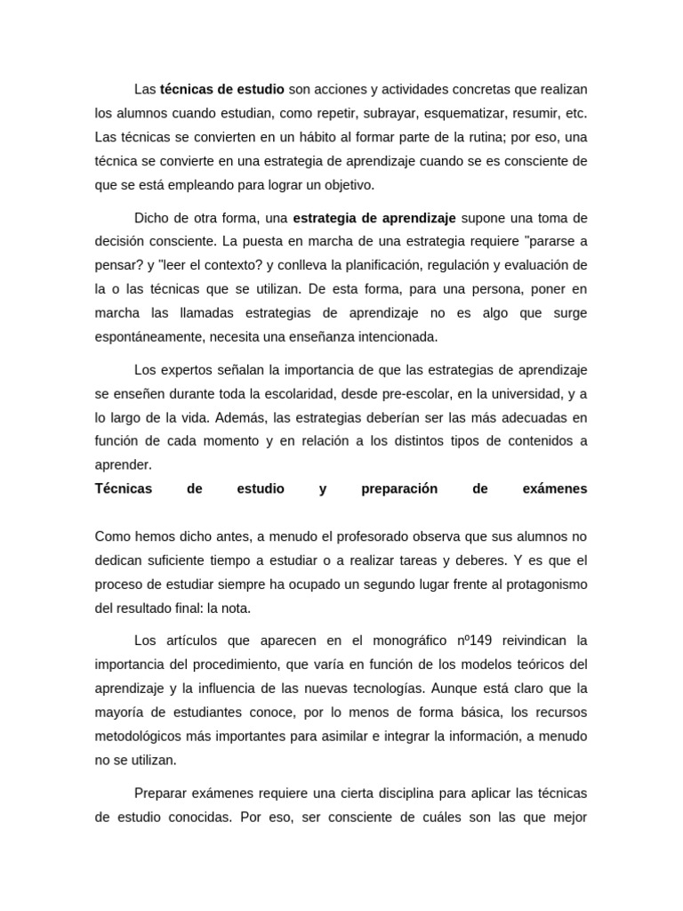 Tecnica de estudio pdf