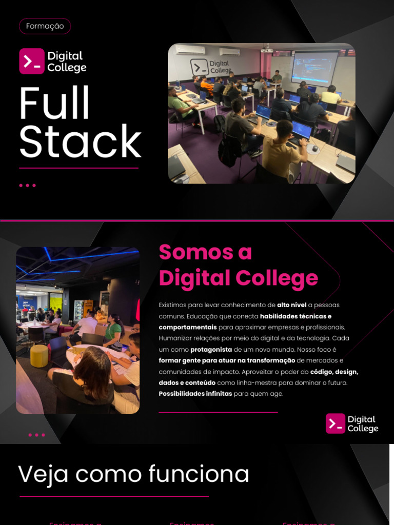 FORMAÇÃO - Programação Full Stack - Digital | PDF