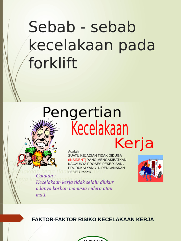 Sebab-Sebab Kecelakaan & Sumber-Sumber Bahaya | PDF