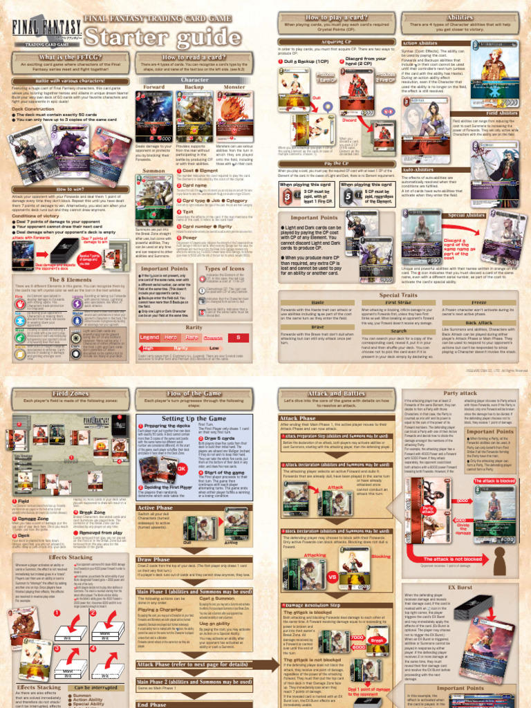Fftcgrulesheet en | PDF