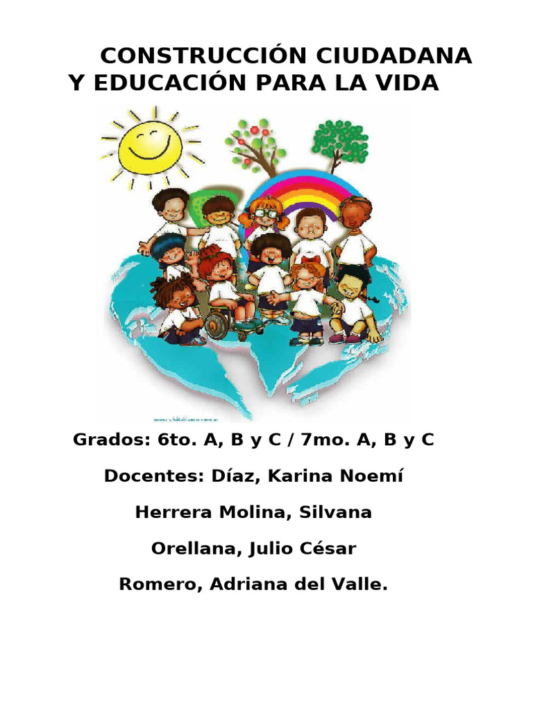 Construccion Ciudadana y Educación para La Vida | PDF