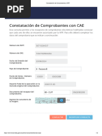 Constatación de Comprobantes CAE AFIP | PDF