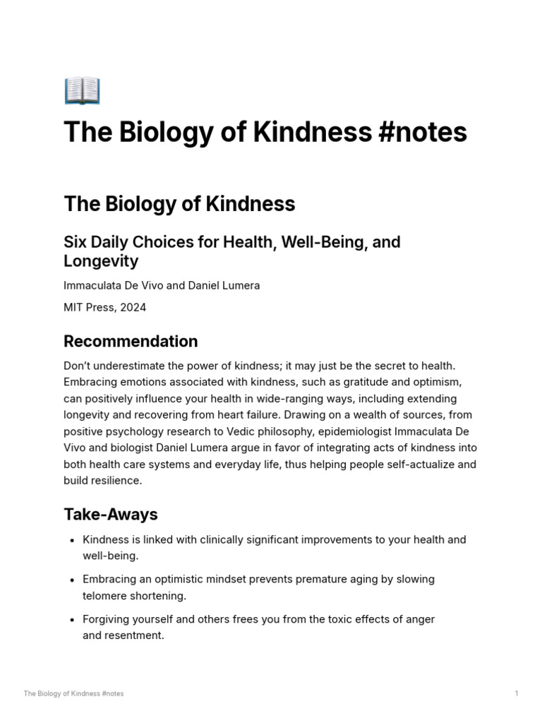 Kindness Notes Examples