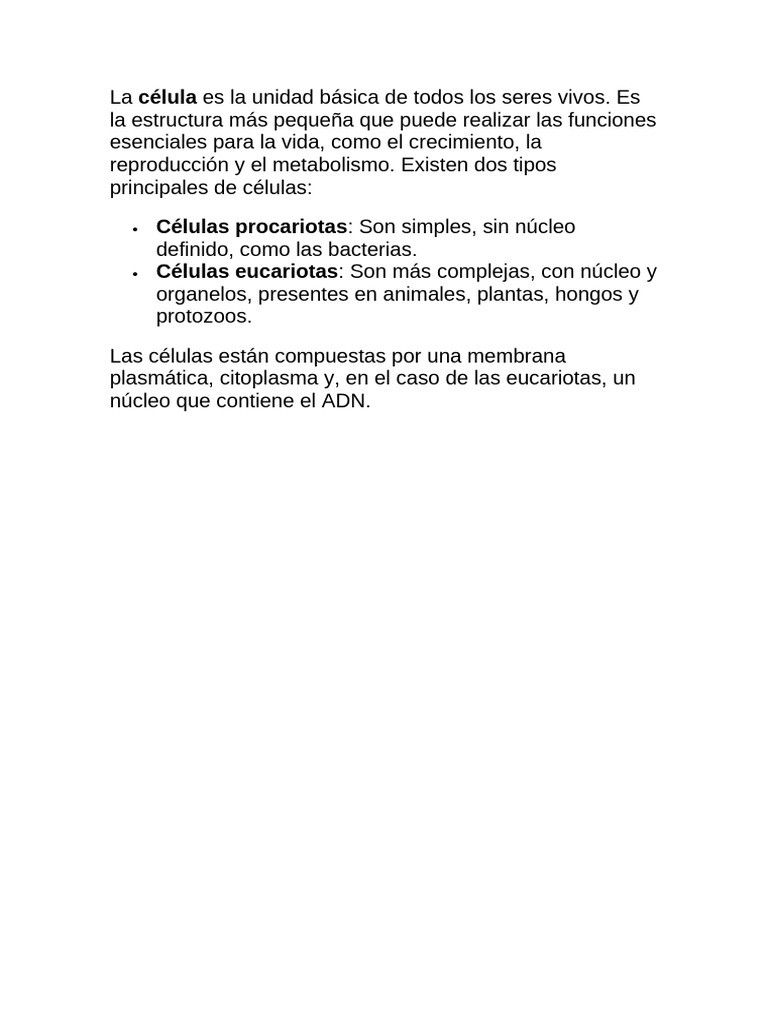 La Celula | PDF