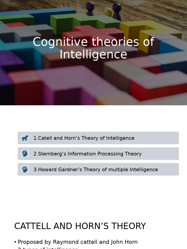 Cognitive Theories of Intelligence | PDF