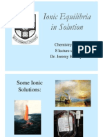 Ionic Equilibria and Acid-Base Reactions in Solution