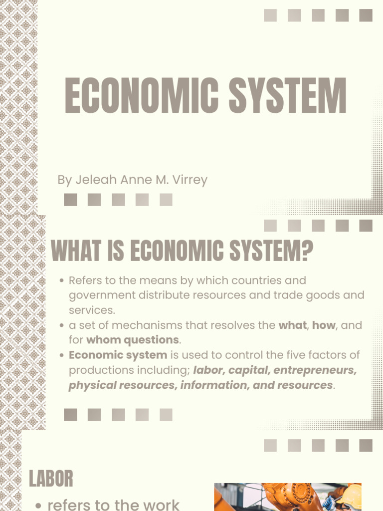 Economic System 121246 | PDF