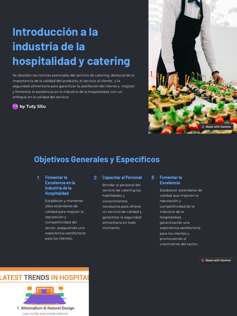 Introduccion A La Industria de La Hospitalidad y Catering | PDF