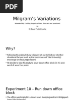 Milgram's Variations on Obedience Study | PDF | Psychology ...