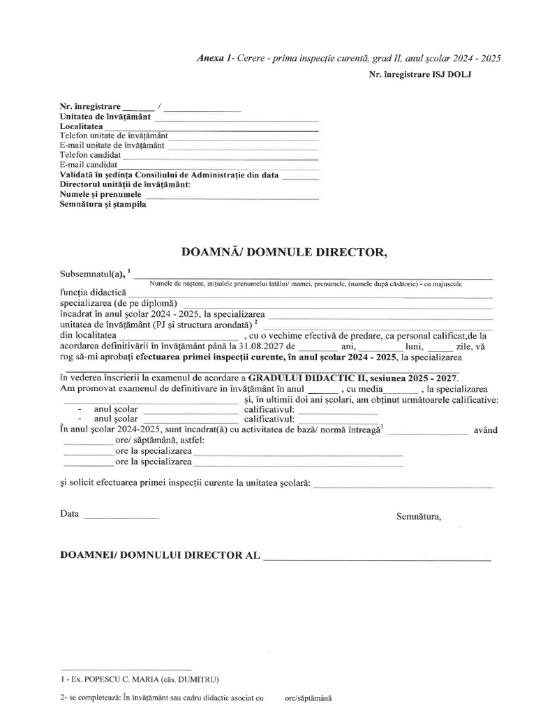 Anexe Grad Didactic II 2024 2025 | PDF