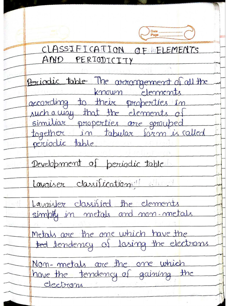 Periodic Table Ats Sir Notes | PDF