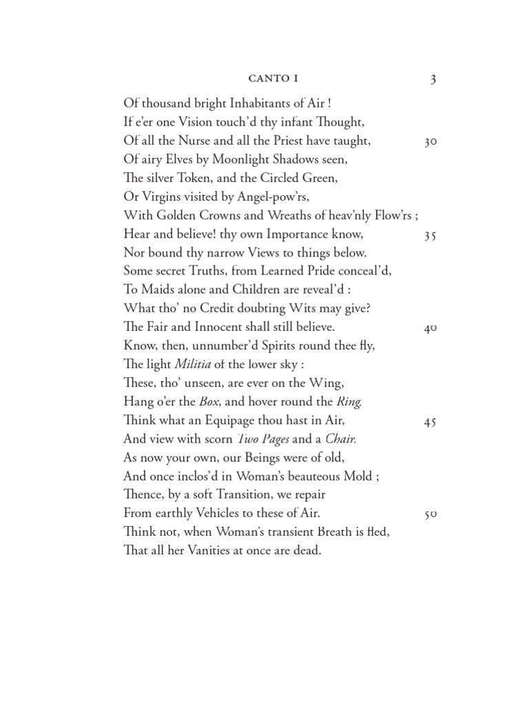 Canto I | PDF