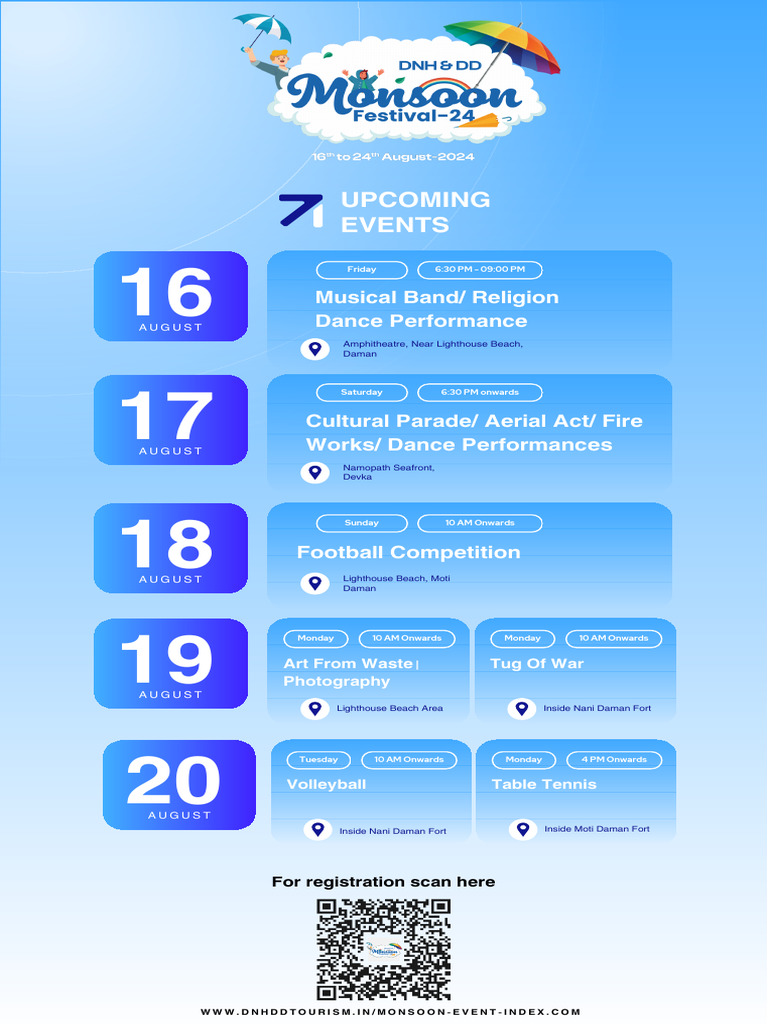 Monsoon Fest Event Schedule | PDF