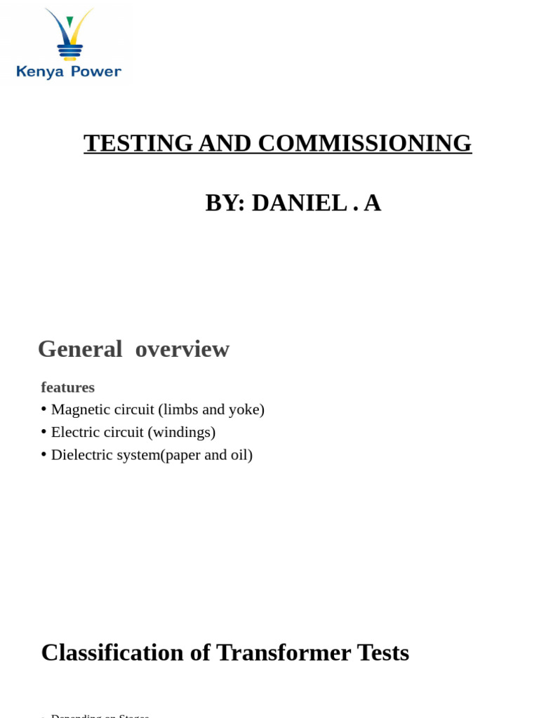 Testing Commissioning | PDF