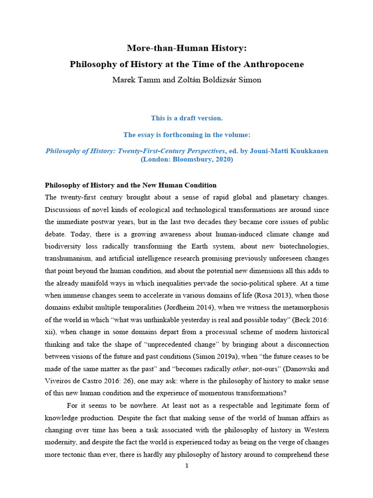 1887 - 138833-More-Than-Human History - Philosophy of History at The ...