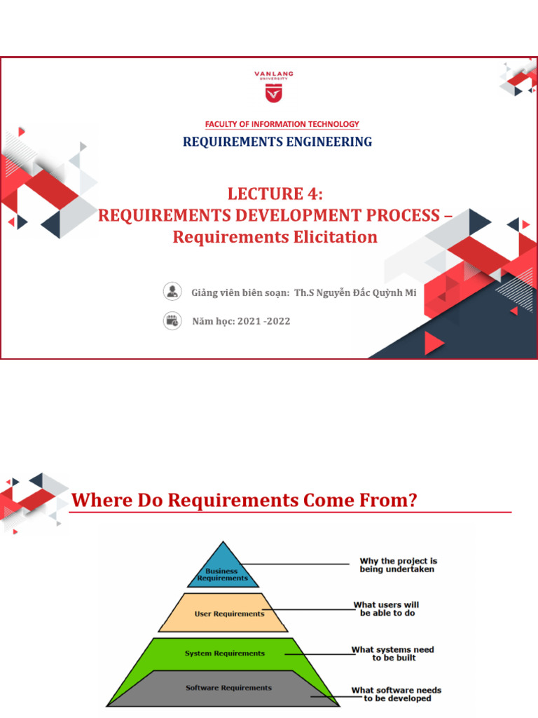 L4 RE Requirements Elicitation User Groups | PDF