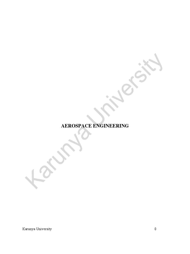 COURSE OUTLINE FOR AEROSPACE ENGINEERING visual data 2