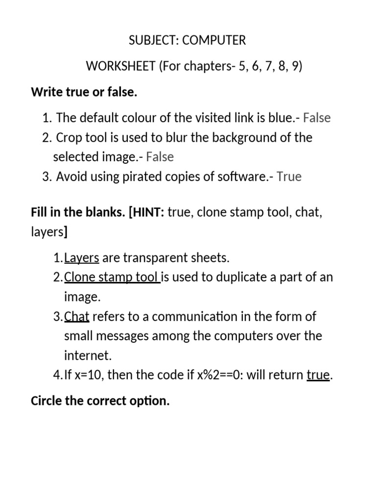 Computer notes class 9 pdf