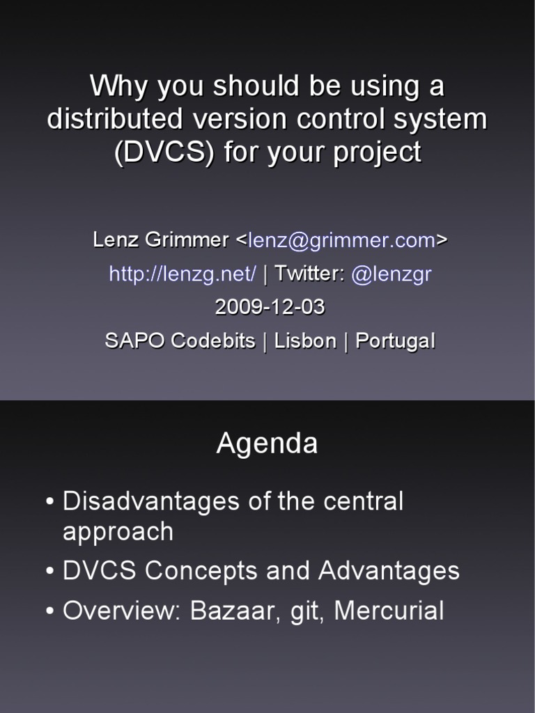 Advantages of Distributed Version Control | PDF | Integrated ...
