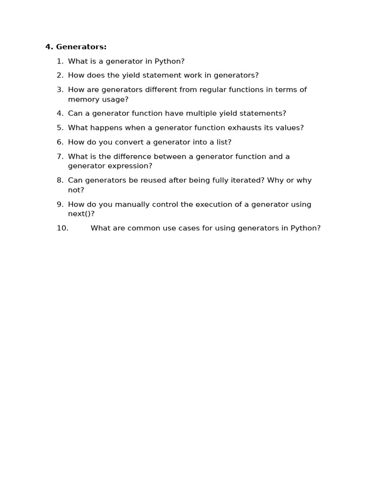 Generators pdf