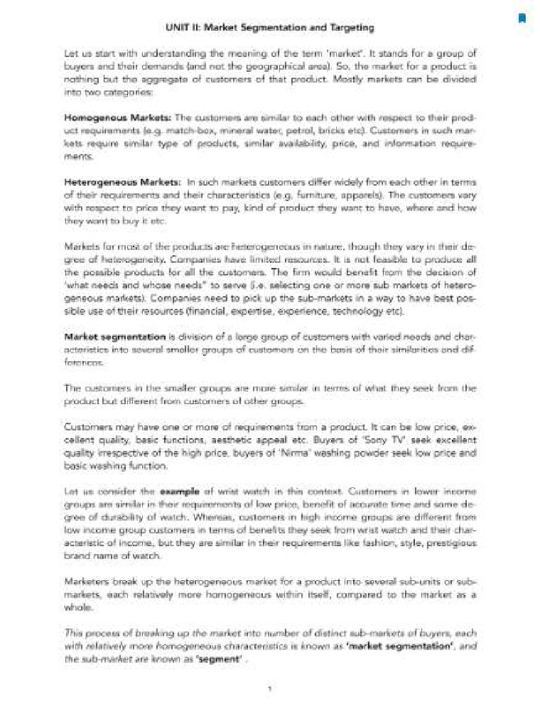 CH2 Marketing Notes | PDF