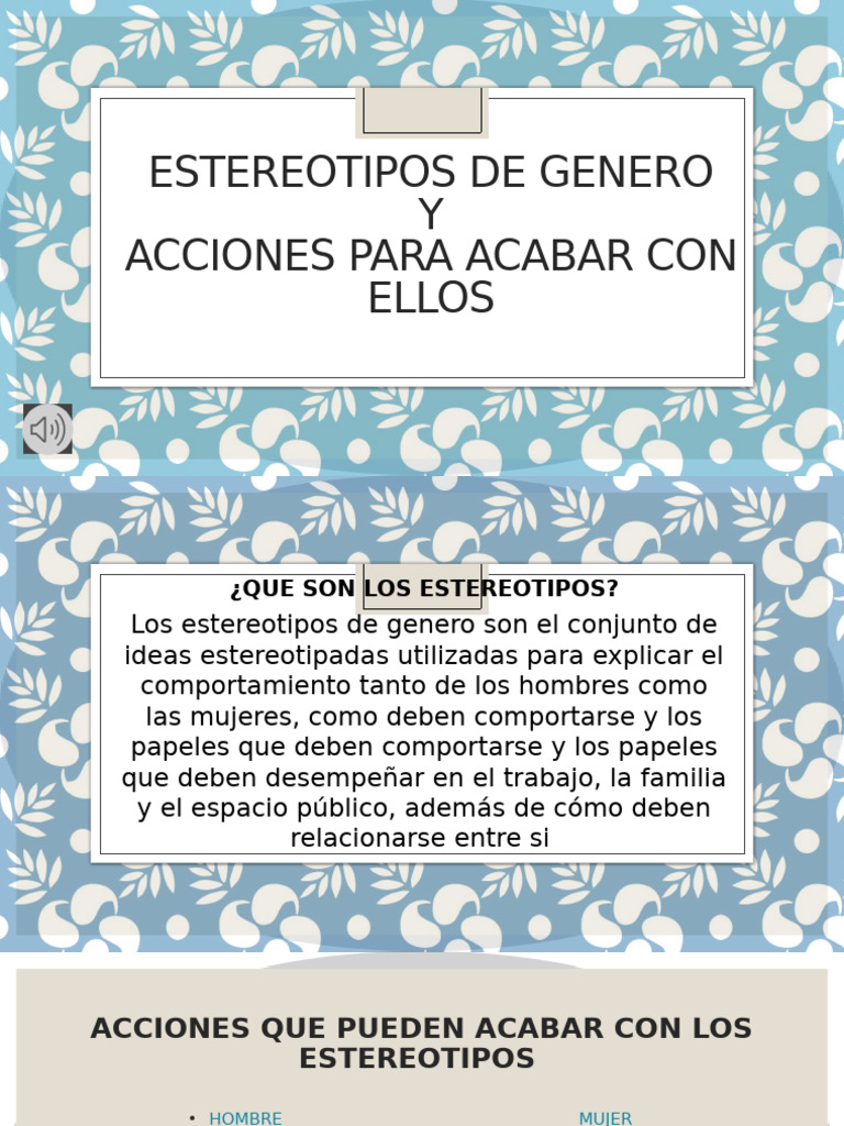 Estereotipos de Genero | PDF