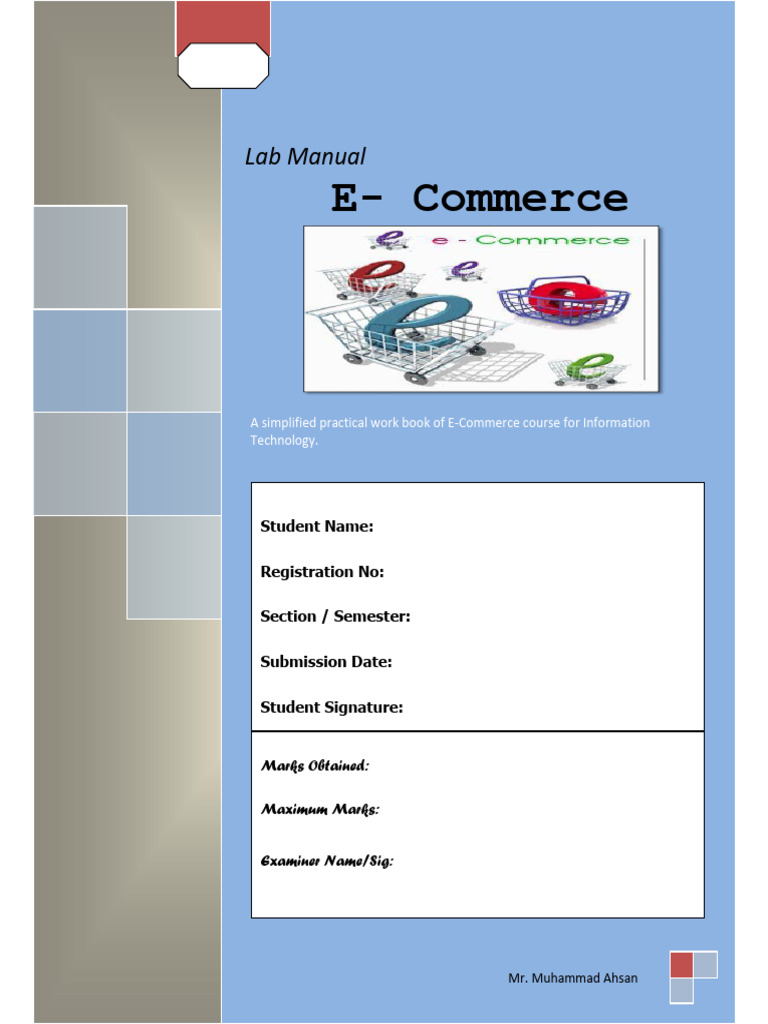 Lab Manuals E-Commerce | PDF