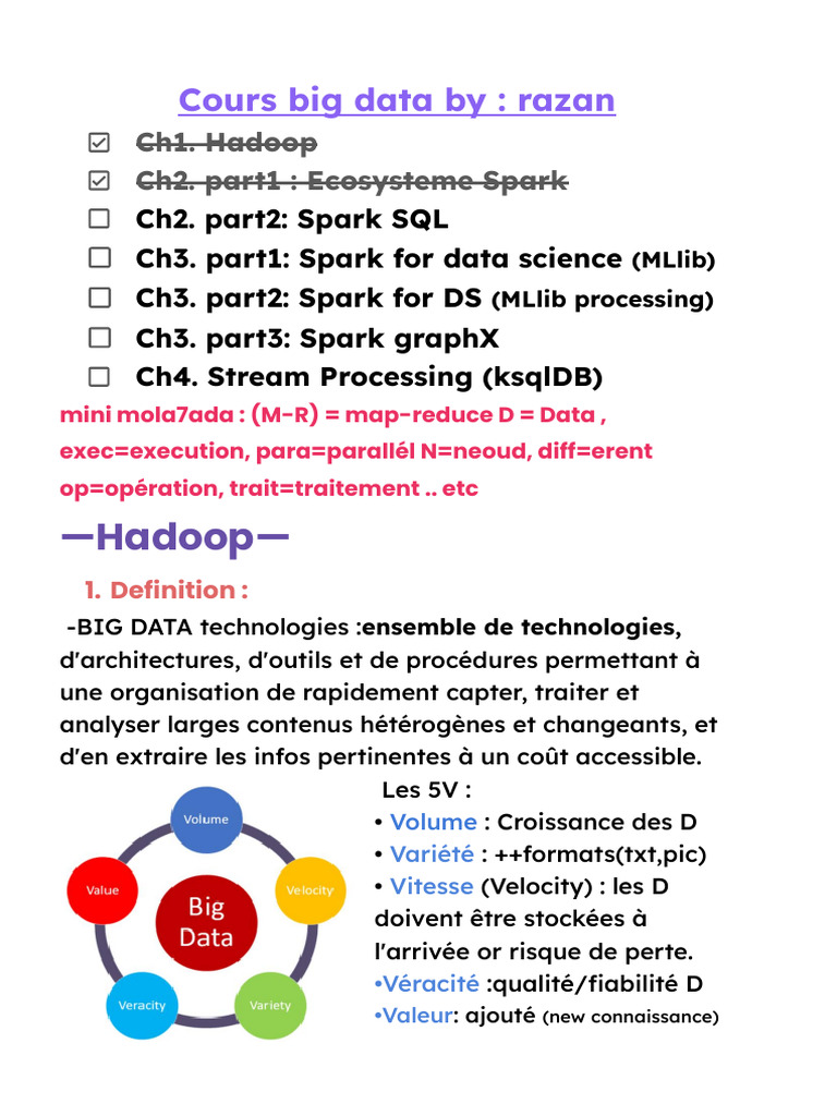 Big Data Class Notes | PDF