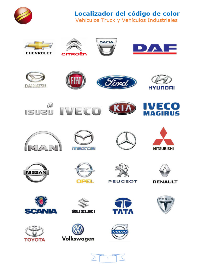 Localizador Código Color Truck Vehículos Industriales - Ipauto | PDF