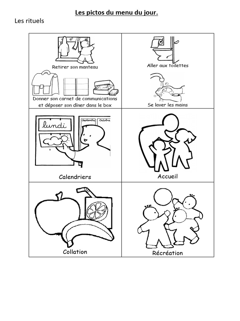 Pictos Menu Du Jour | PDF