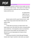 Contoh Karangan Surat Kiriman Rasmi