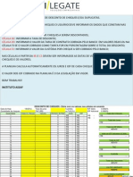 Planilha de desconto de cheques e duplicatas