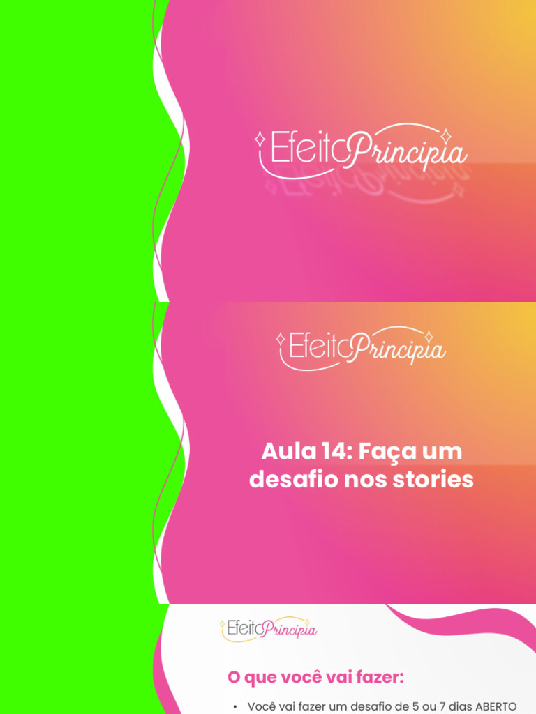 Desafio de 7 Dias nos Stories para Engajamento | PDF | Autoajuda