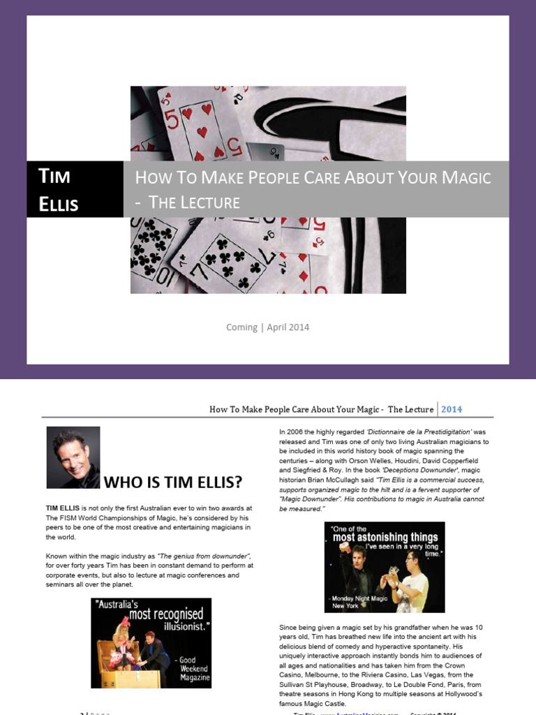 Lecture 2014 Promo | PDF