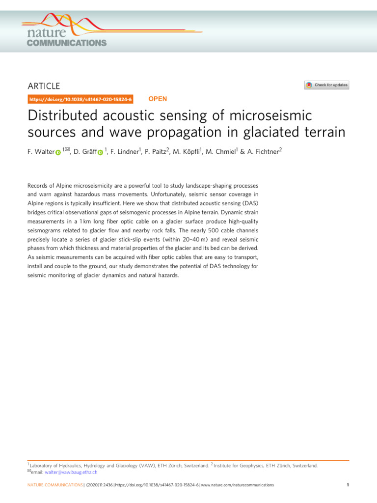 Distributed Acoustic Sensing of Microseismic Sources and Wave ...