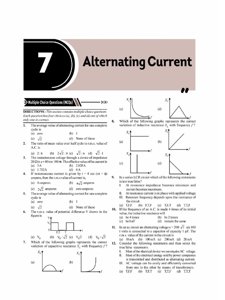 Alternating Current | PDF